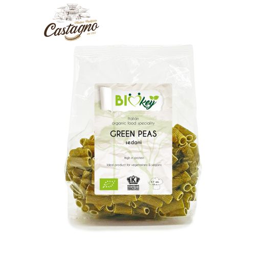 Biokey Org. 100% Green Peas Sedani - 250Gr - Aytac Foods