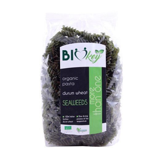 Biokey Org. Durum Wheat Fusulli With Seaweeds - 500Gr - Aytac Foods