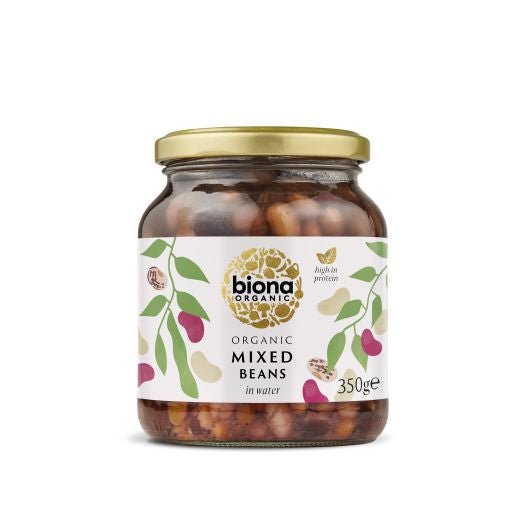Biona Mixed Beans -In Glass Jars - 350Gr - Aytac Foods
