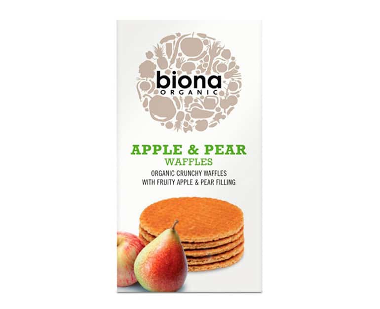 Biona Organic Apple & Pear Waffles (175G) - Aytac Foods