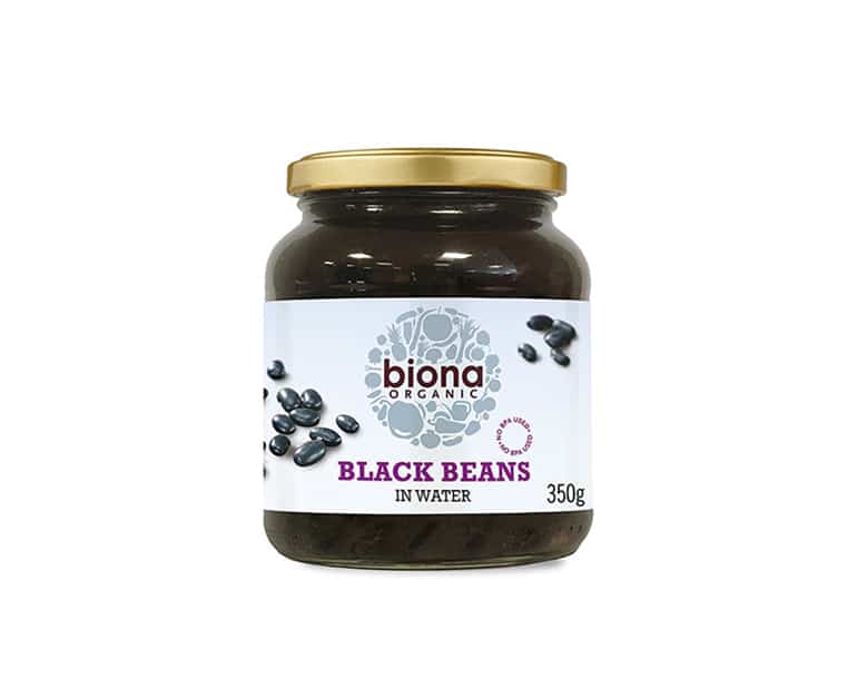 Biona Organic Black Beans In A Glass Jar (350G) - Aytac Foods