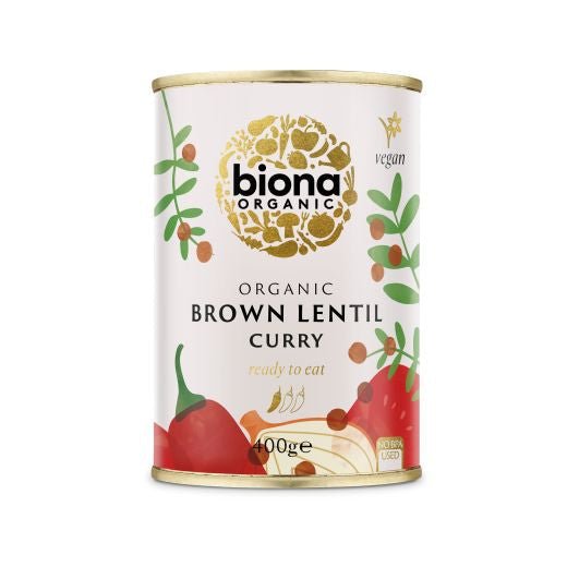 Biona Organic Brown Lentil Curry - 400Gr - Aytac Foods