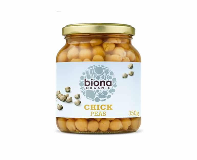Biona Organic Chick Peas In Glass Jar (350G) - Aytac Foods