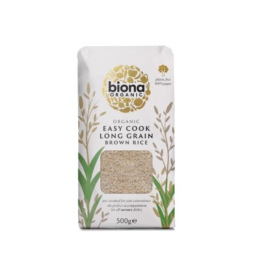Biona Organic Easy Cook Long Grain Brown Rice - 500Gr - Aytac Foods
