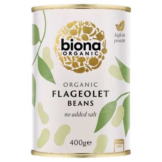 Biona Organic Flageolet Beans - 400Gr - Aytac Foods
