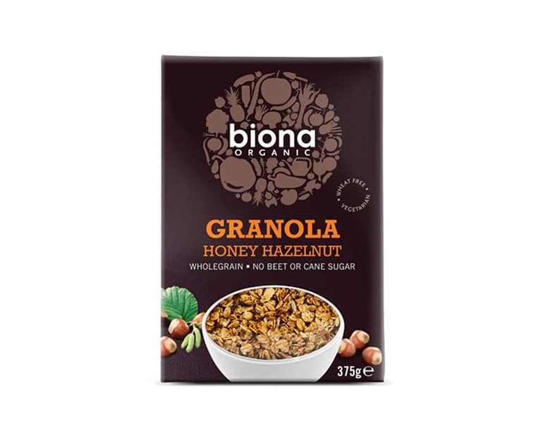 Biona Organic Honey Hazel Granola (375G) - Aytac Foods