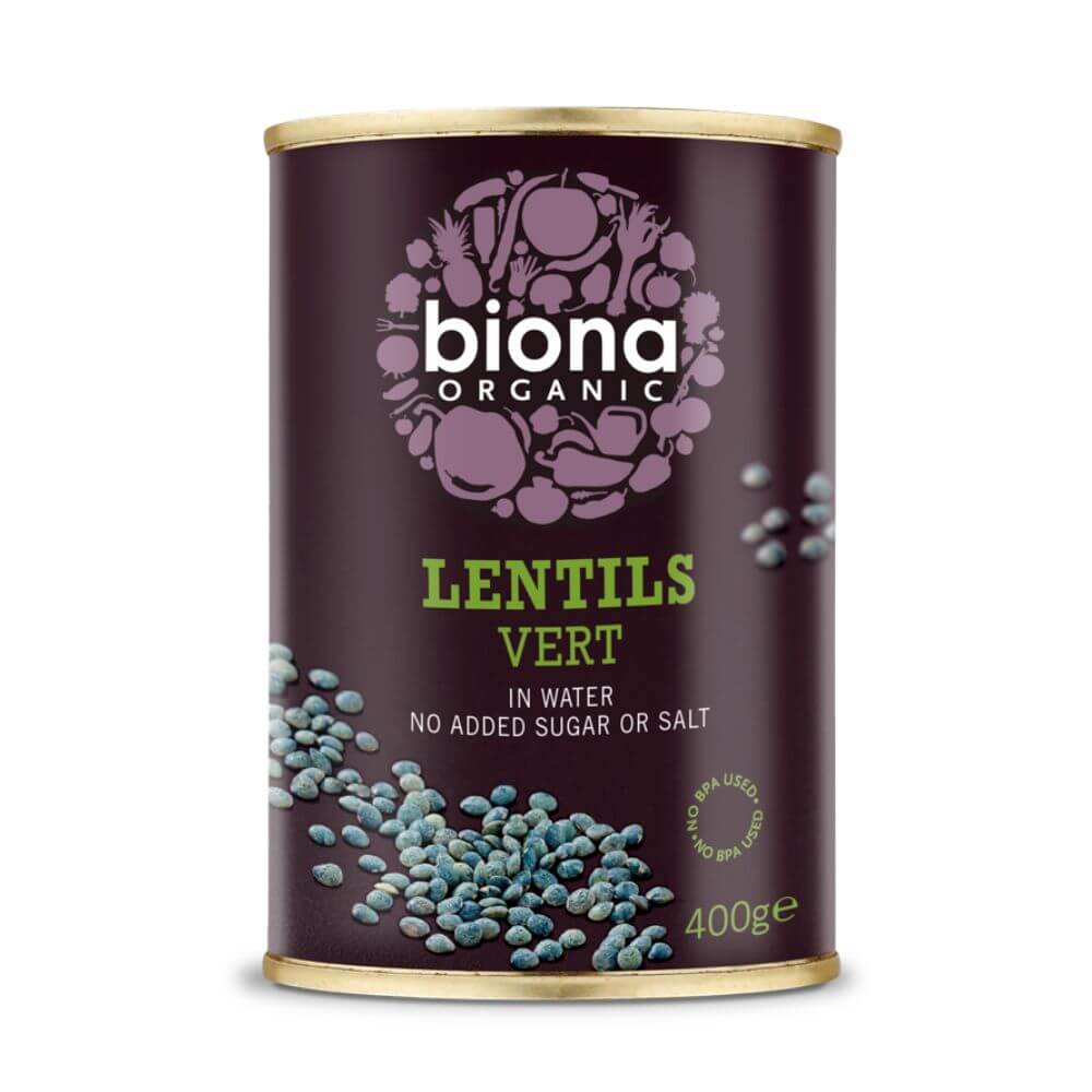 Biona Organic Lentils Vert (400G) - Aytac Foods