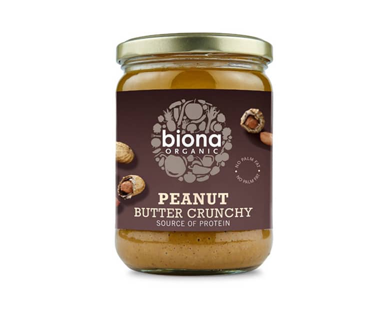 Biona Organic Peanut Butter Crunchy (500G) - Aytac Foods