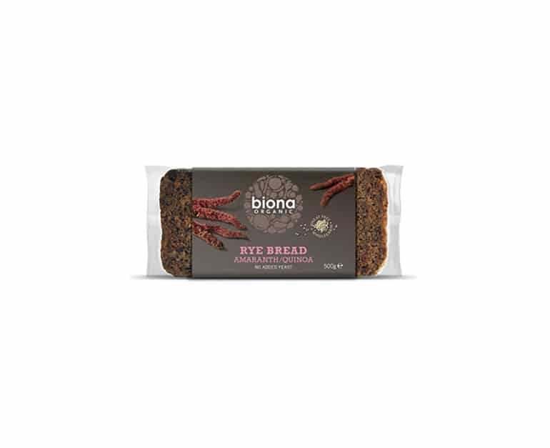 Biona Organic Rye-Amaranth Quinoa Organic Bread (500G) - Aytac Foods