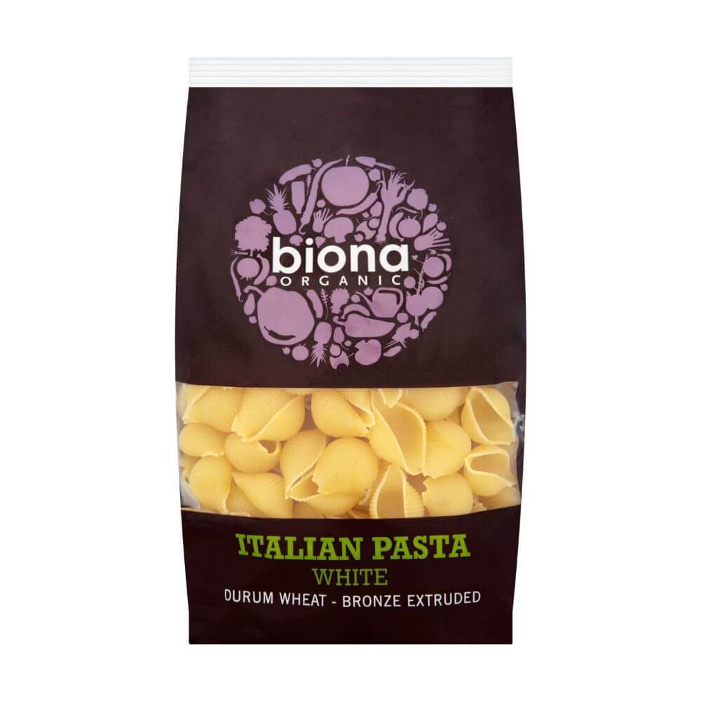 Biona Organic White Conchiglie Pasta (500G) - Aytac Foods
