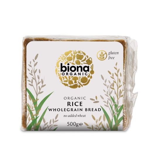 Biona Rice Organic Bread Gluten Free - 500Gr - Aytac Foods