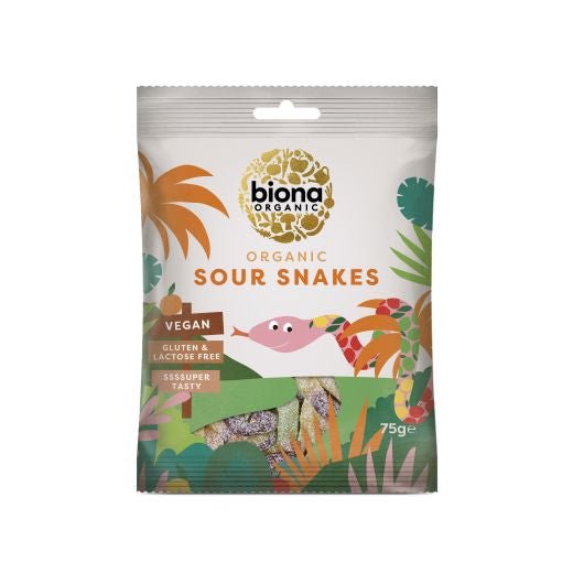 Biona Sour Snakes Organic - 75Gr - Aytac Foods