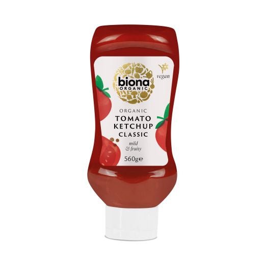 Biona Tomato Ketchup -Classic -Squeezy - 560Gr - Aytac Foods