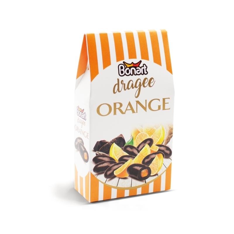 Bonart Dragee Dark Chocolate Orange Peel (100G) - Aytac Foods