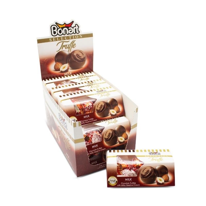 Bonart Selection Truffe Milk Chocolate With Hazelnut Cream (33 G) - Aytac Foods