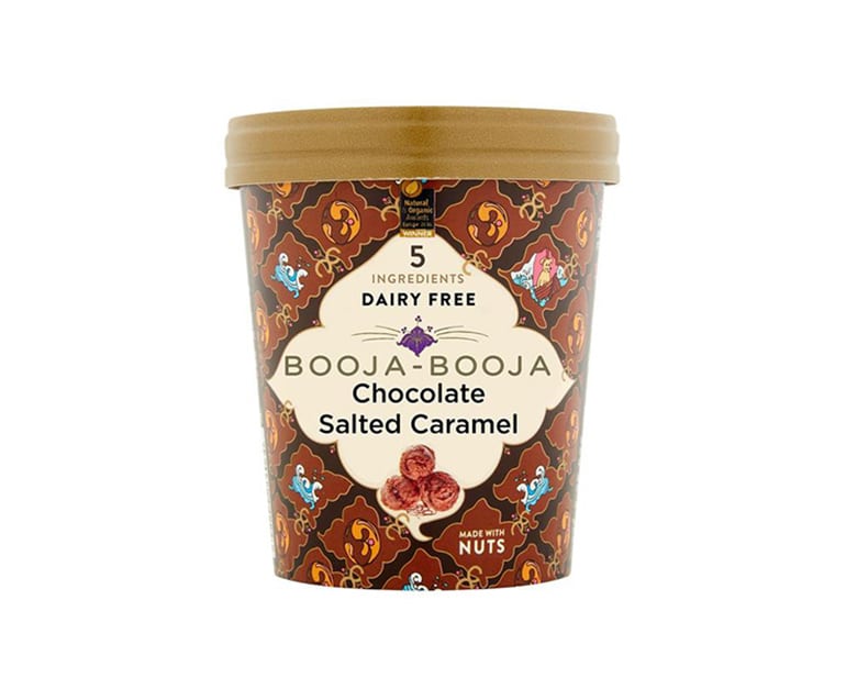 Booja Organic Choc Salted Caramel Ice Cream (500ml) - Aytac Foods