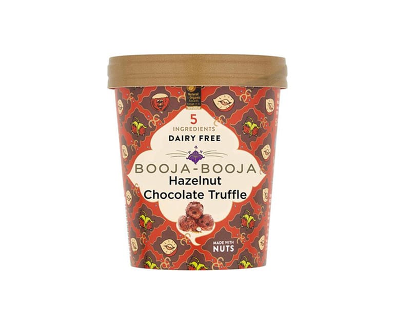 Booja Organic Hazelnut Chocolate Ice Cream (500ml) - Aytac Foods