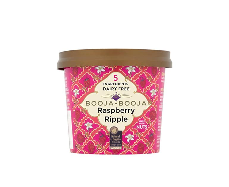 Booja Organic Raspberry Ripple Ice Cream (110ml) - Aytac Foods
