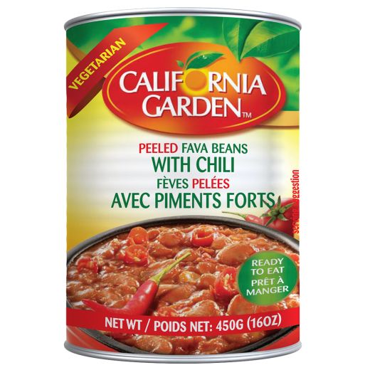 California Garden Foul Chili Peeled (400G) - Aytac Foods