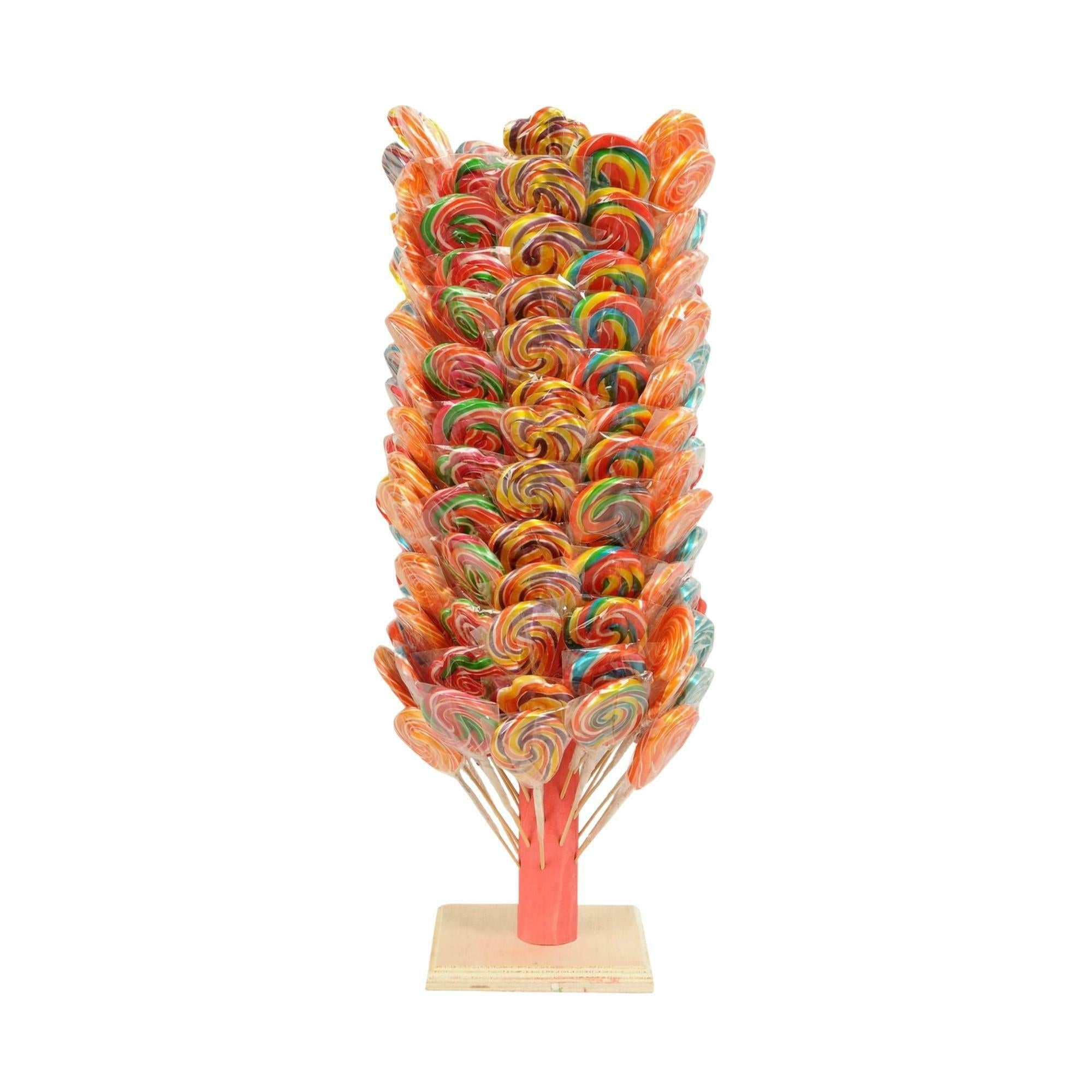 Candy Fox Lollipops With Wooden Stand-Mix (30 Gr X 120 Pcs) - Aytac Foods