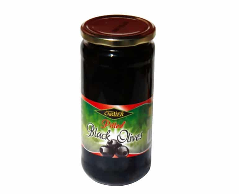 Cartier Black Pitted Olives 665G - Aytac Foods