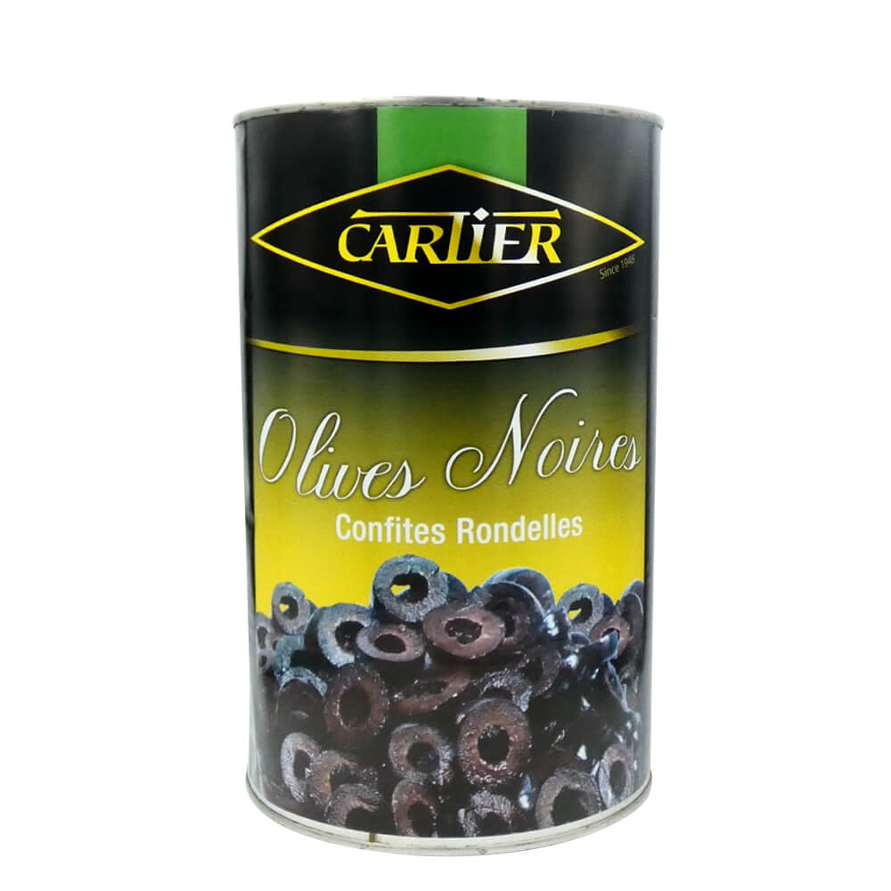 Cartier Black Sliced Olive (5KG) - Aytac Foods