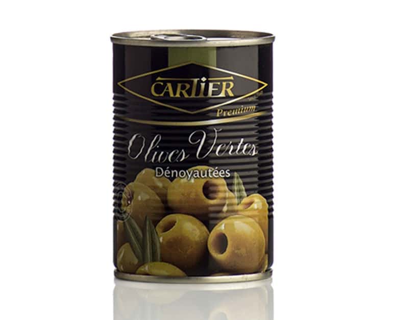 Cartier Green Pitted Olives (500G) - Aytac Foods