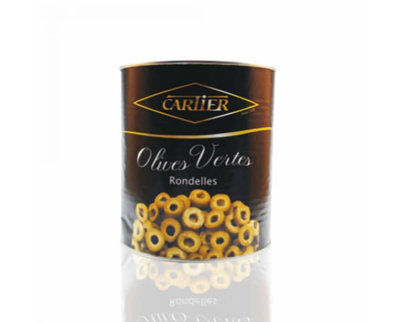 Cartier Green Sliced Olives 3050G - Aytac Foods