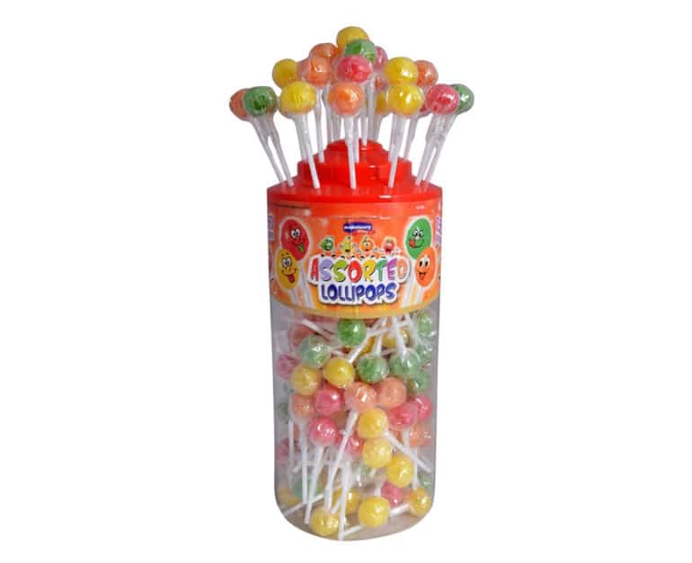 Confectionery World Assorted Lollipop (8 gr X 150 pcs) - Aytac Foods