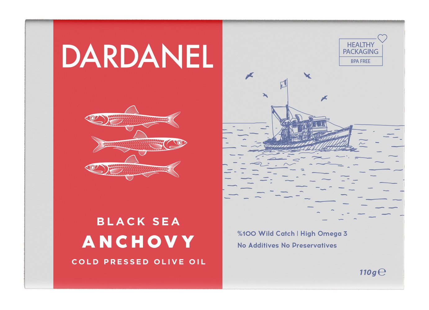 Dardanel Anchovy in Olive Oil (110G) - Aytac Foods