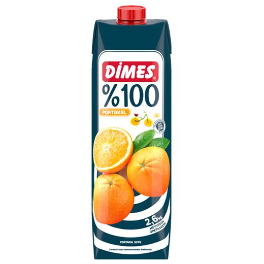 Dimes %100 Orange Fruit Juice (1000ml) - Aytac Foods