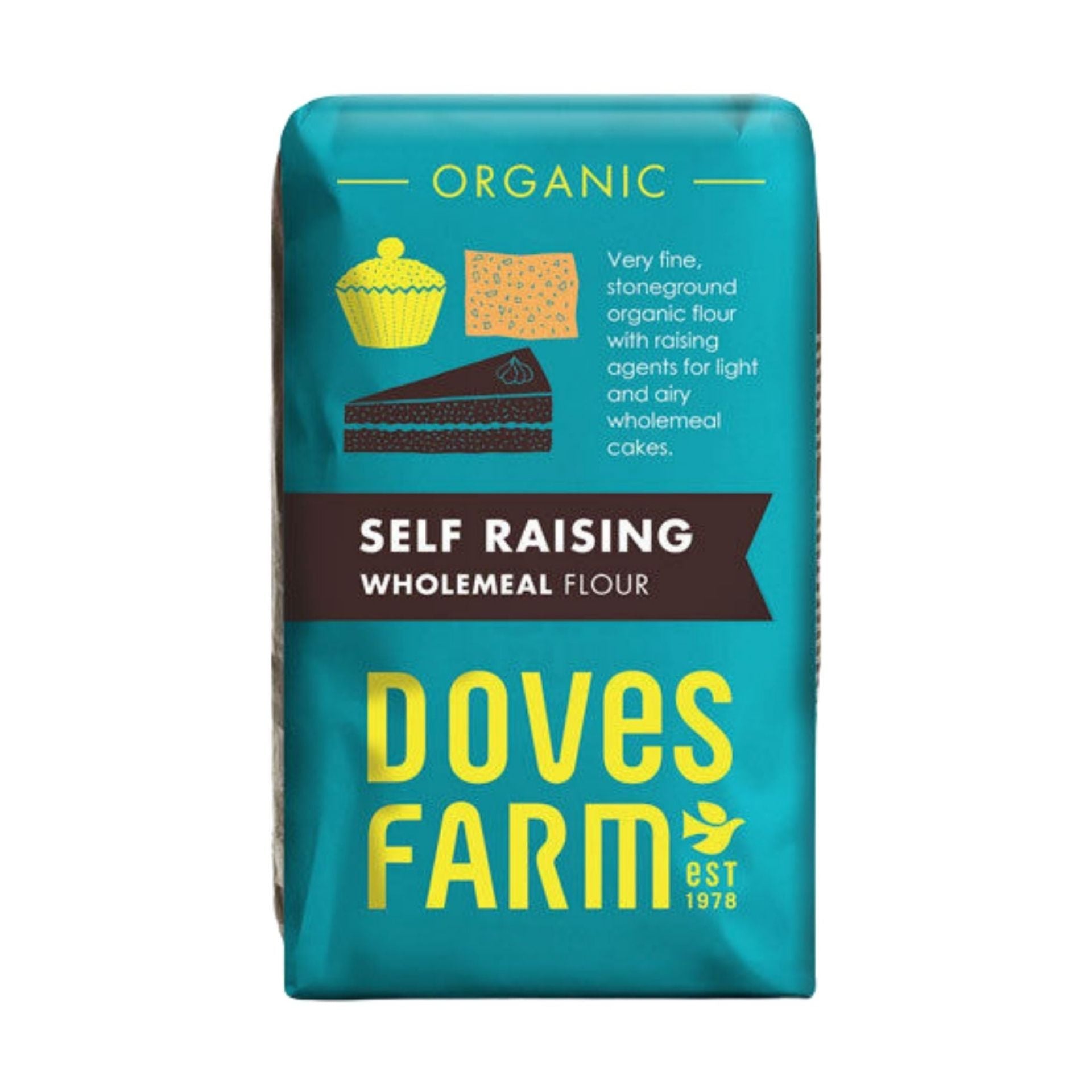 Doves Farm Organic Stoneground Self Raising Wholemeal Flour (1KG) - Aytac Foods