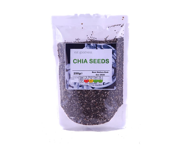 Eat Goodness Chia Seeds, Black (250G) - Aytac Foods
