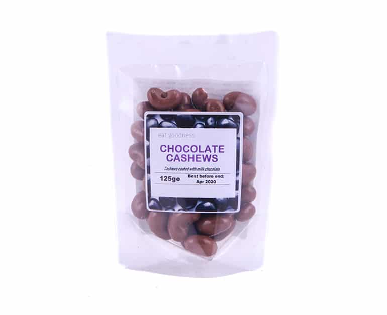Eat Goodness Milk Chocolate Cashews 125G - Aytac Foods