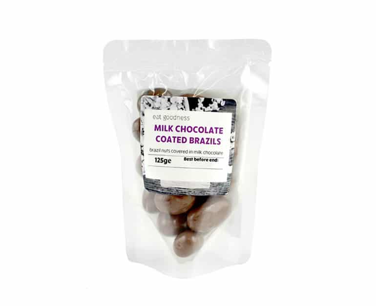 Eat Goodness Milk Chocolate Coated Brazil Nuts 125G - Aytac Foods