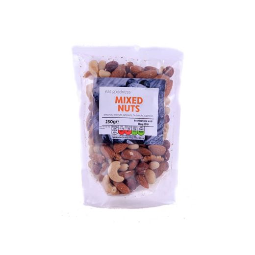 Eat Goodness Mixed Nuts Whole - 250GR - Aytac Foods