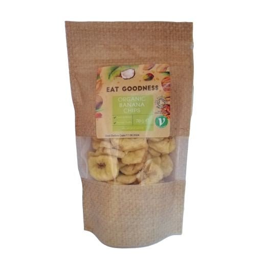 Eat Goodness Organic Banana Chips - 70GR - Aytac Foods