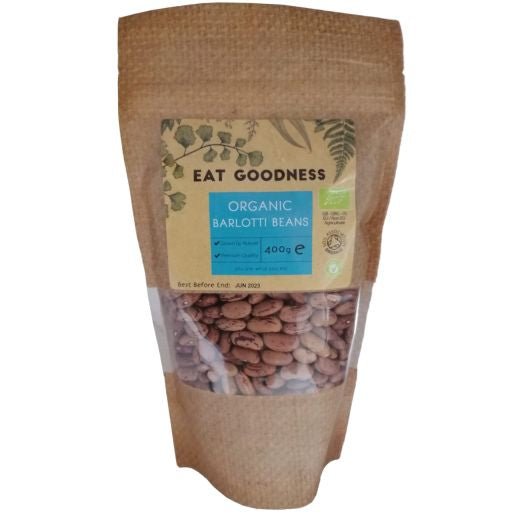 Eat Goodness Organic Borlotti Beans - 400GR - Aytac Foods