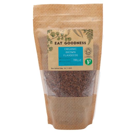 Eat Goodness Organic Brown Flax Seed - 350GR - Aytac Foods