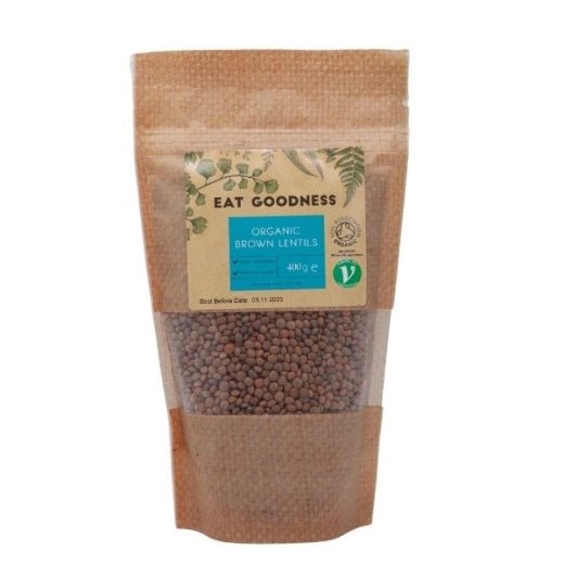Eat Goodness Organic Brown Lentil - 400GR - Aytac Foods
