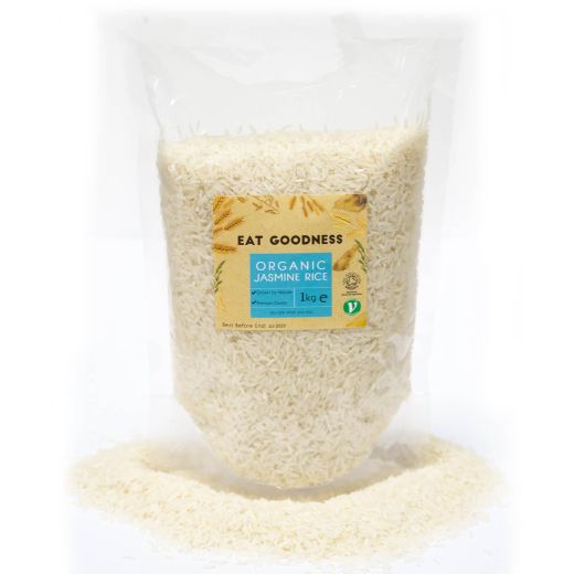 Eat Goodness Organic Jasmine Rice - 1KG - Aytac Foods