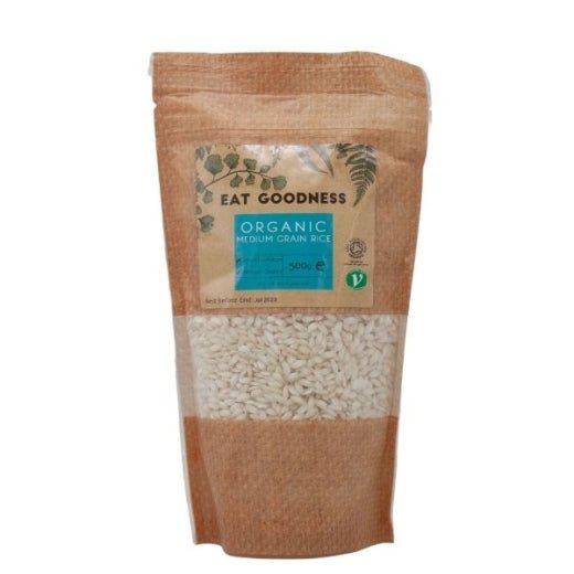 Eat Goodness Organic Medium Grain Rice - 500GR - Aytac Foods