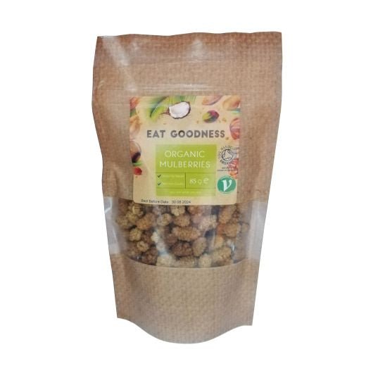 Eat Goodness Organic Mulberries - 85GR - Aytac Foods