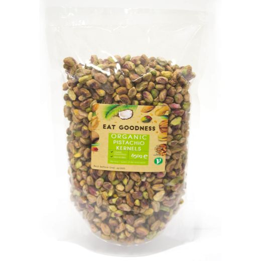 Eat Goodness Organic Pistachio Kernels - 650GR - Aytac Foods