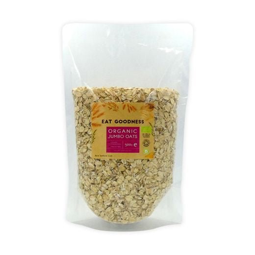 Eat Goodness Organic Uk Grown Jumbo Oats - 500GR - Aytac Foods