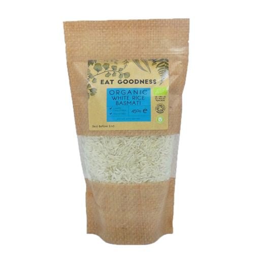 Eat Goodness Organic White Basmati Rice - 450GR - Aytac Foods