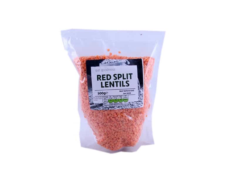 Eat Goodness Red Split Lentils (500G) - Aytac Foods