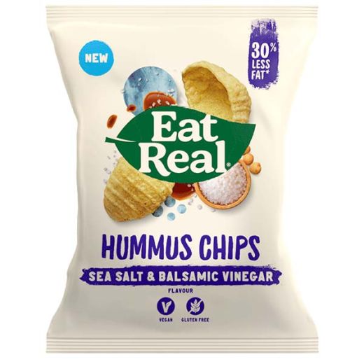 Eat Real Hummus Sea Salt And Balsamic Vinegar - 135Gr - Aytac Foods