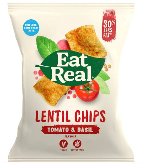 Eat Real Lentil Tomato & Basil Chips (133 G) - Aytac Foods