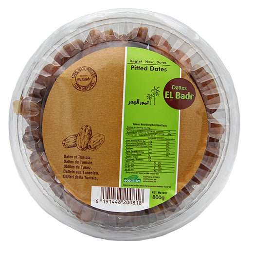 El Badr Deglet Nour Pitted Date Cups (800G) - Aytac Foods